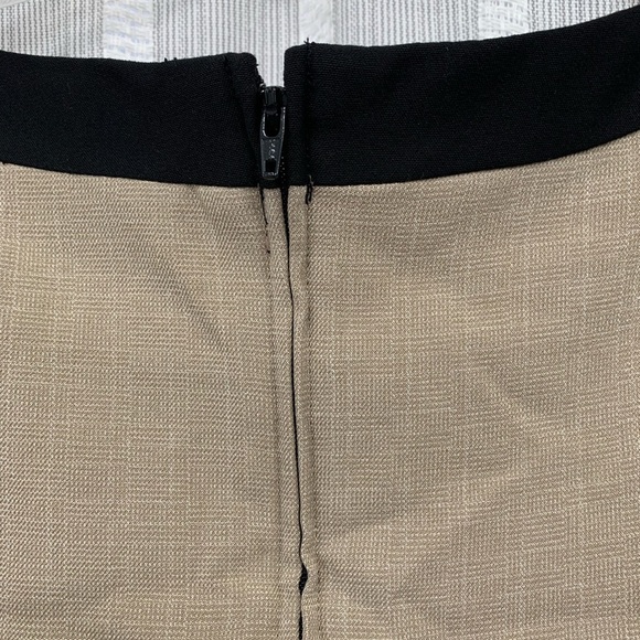 BCX‎ Dress NWT Black and Tan Color Block Sleeveless (No Belt) Size 9 - Picture 5 of 11